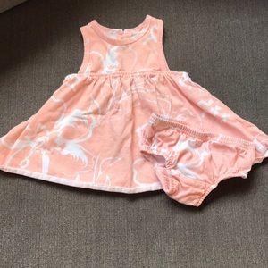 Jessica Simpson 3-6M peach sleeveless dress